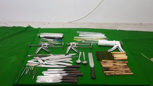 Thumbnail image of Job Lot Teaching Chemistry Equipment Glassware Spatulas Spoons Tongs 