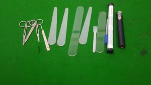 Thumbnail image of Job Lot Teaching Chemistry Equipment Glassware Spatulas Spoons Tongs 