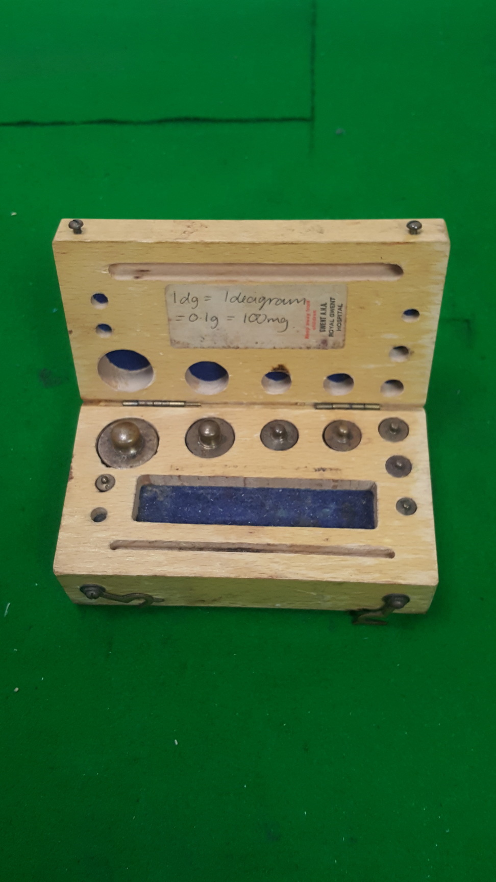Image of Baird & Tatlock London Set of Brass Weights Weighing Scales Antique Scientific
