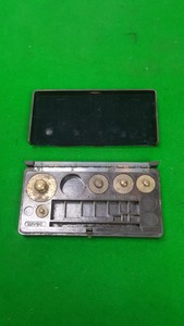 Thumbnail image of Baird & Tatlock London Set of Brass Weights Weighing Scales Antique Scientific