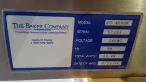 Thumbnail image of  Baker SterilGard II SG400-UK Class 2 Microbiological Safety Cabinet Biosafety