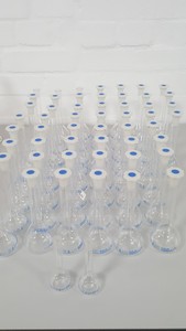 Thumbnail image of 180+ Lot Lab Glassware Chemistry Teaching 100ml 25ml Flasks Cylinders Beakers