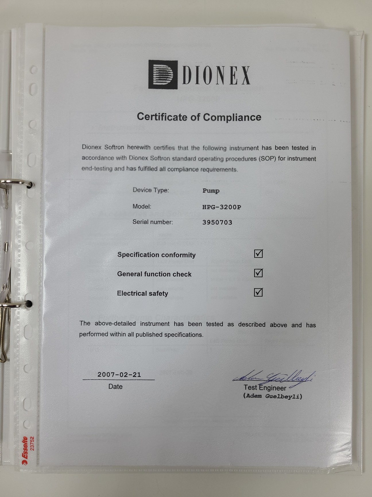 Image of Dionex Ultimate 3000 HPG-3200P Pump With Solvent Tray SRD-3200