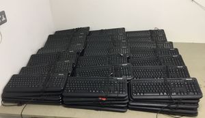 Thumbnail image of Job Lot 125 Computer Keyboards USB - Microsoft Wired Keyboard 400 QWERTY