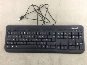 Thumbnail image of Job Lot 125 Computer Keyboards USB - Microsoft Wired Keyboard 400 QWERTY