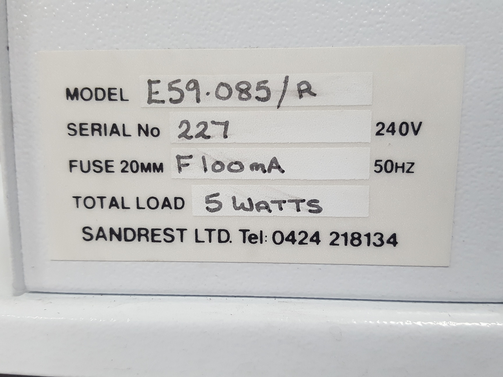 Image of Sandrest Rye Rocker E59.085/R Platform Shaker - Spares Repairs