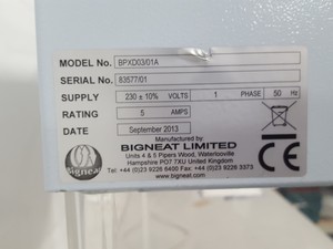 Thumbnail image of Bigneat BPXD03 Weighing Station Laminar Flow Hood Benchtop