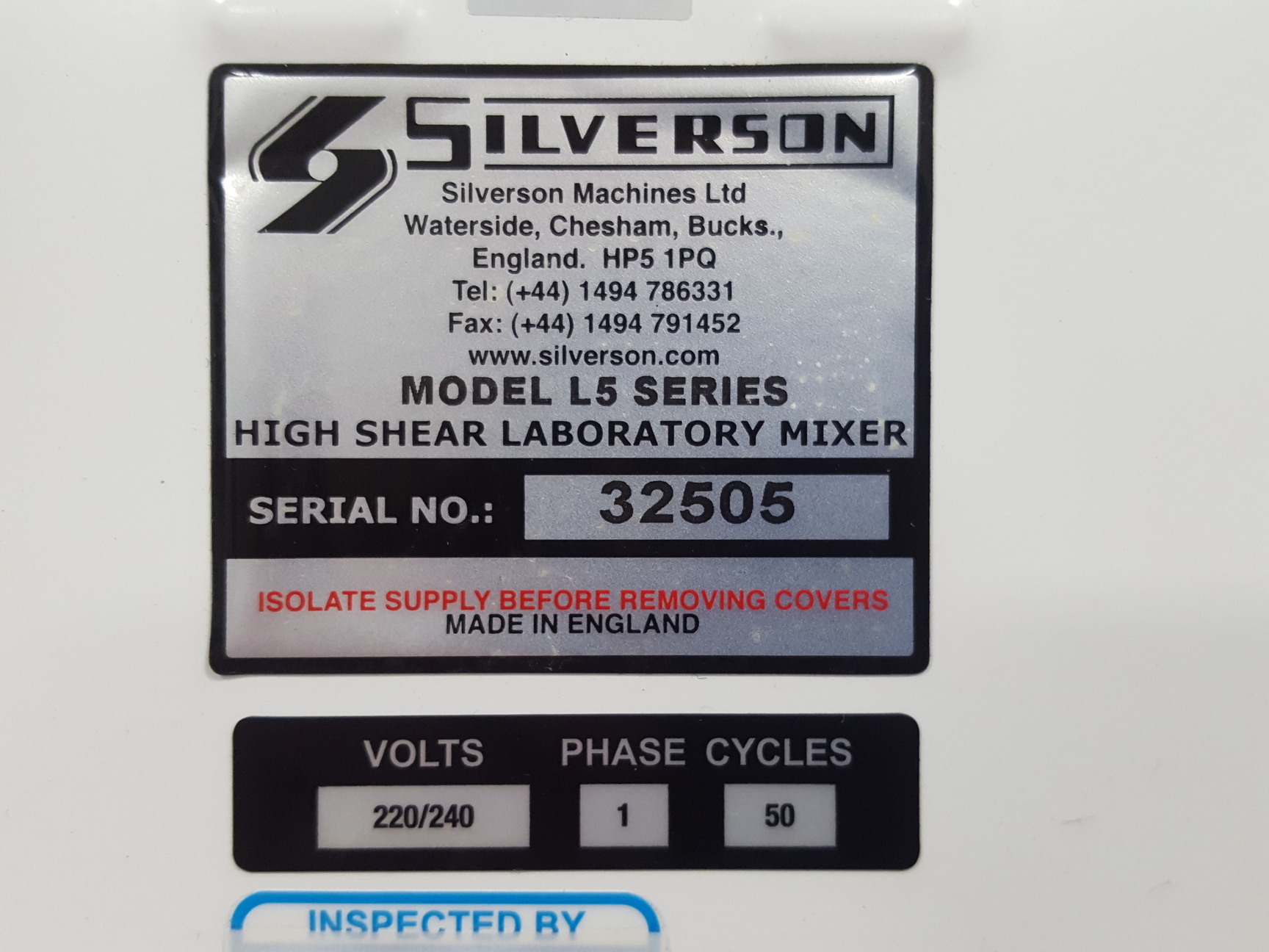 Image of Silverson L5M Laboratory Mixer Homogeniser
