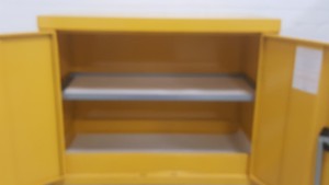 Thumbnail image of Double Size Lab Safety Yellow Fire Flammable Cabinet Chemical