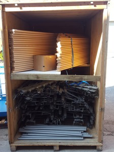 Thumbnail image of Locker Changing Room Gym Benching Job Lot 15 Bays + Coat Pegs - 88 ft, 2yrs old,