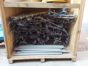 Thumbnail image of Locker Changing Room Gym Benching Job Lot 15 Bays + Coat Pegs - 88 ft, 2yrs old,