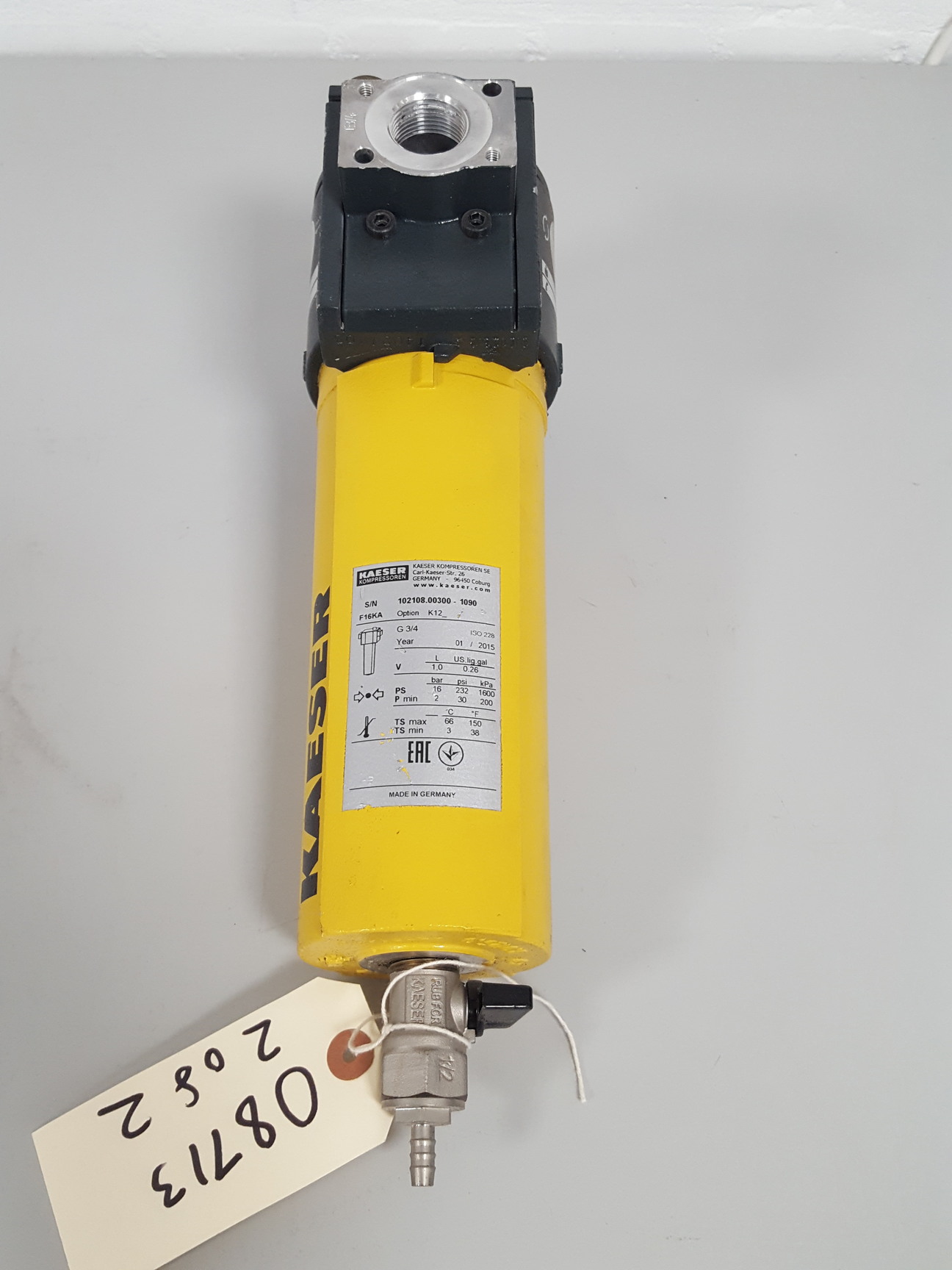 Image of Kaeser SM12 Rotary Screw Compressor with F16KA Filter