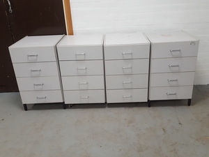 Thumbnail image of Set of four Laboratory Cupboards / Cabinets 4-Drawer Lab Furniture