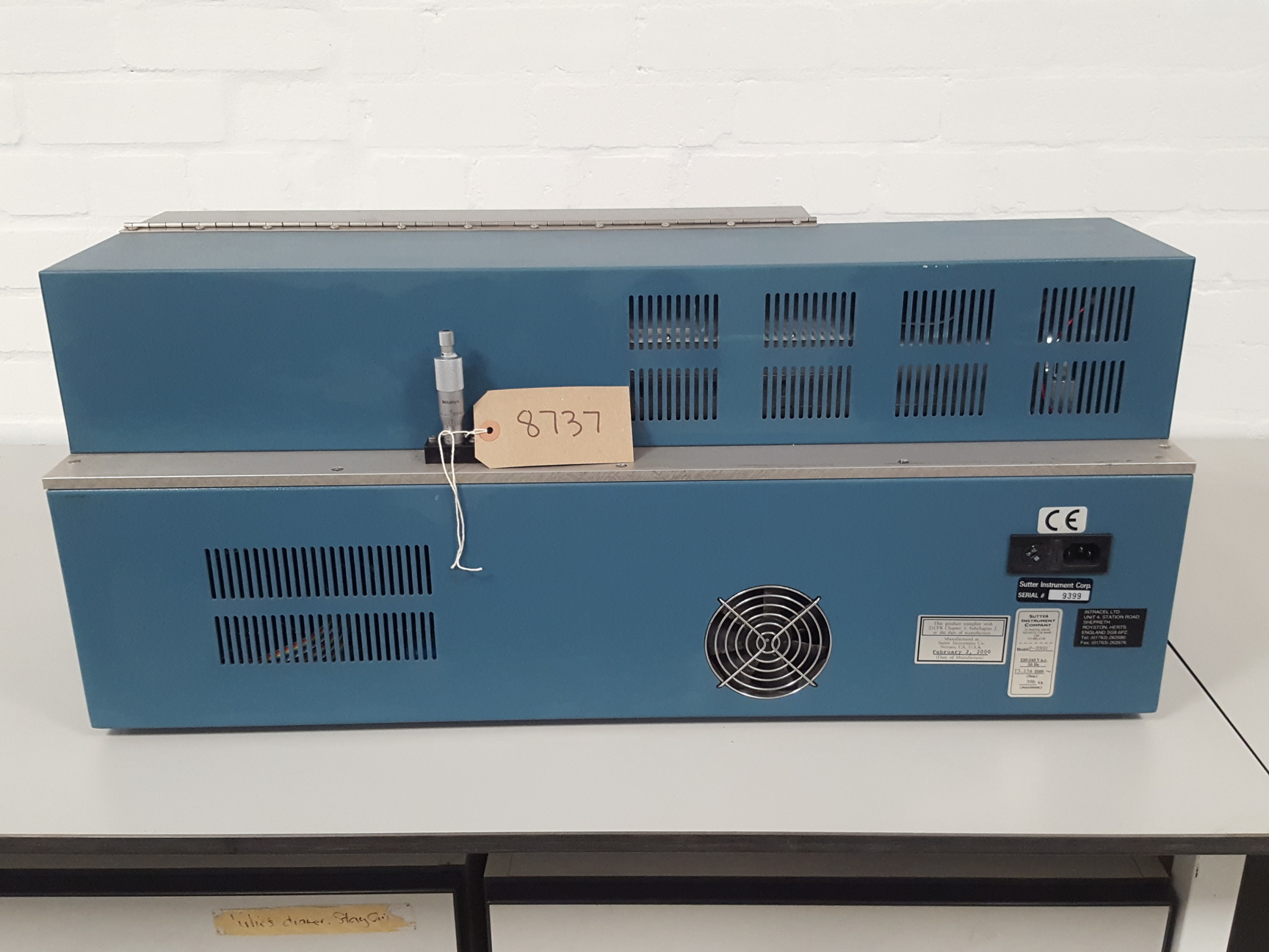 Image of Sutter P-2000 Laser-Based Micropipette Puller Intracell Spares Repair Lab