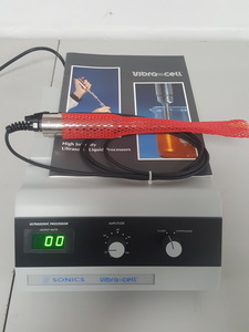 Thumbnail image of Sonics VCX-130 Vibra-Cell Ultrasonic Liquid Processor Lab