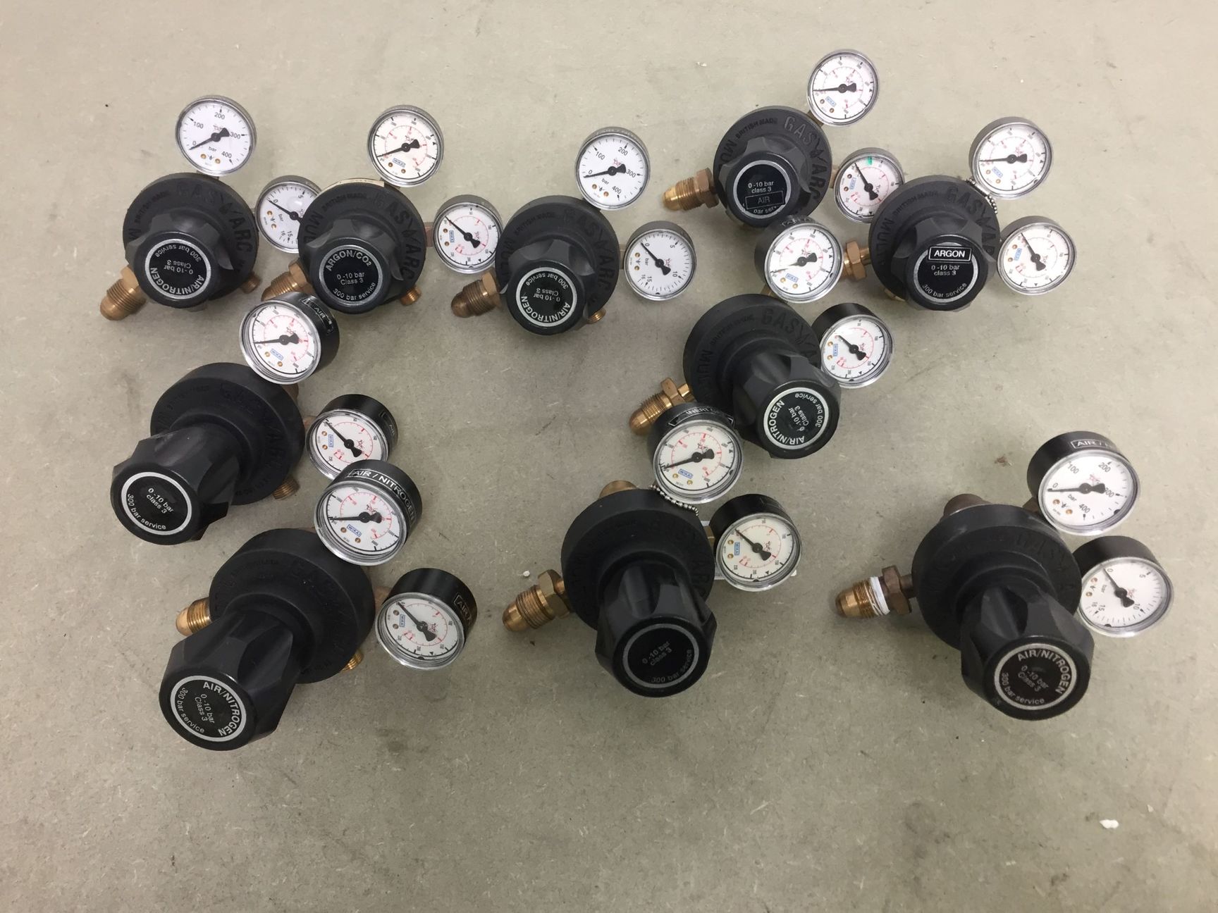 Image of Job Lot 10 Gas-Arc High Pressure Class 3 Multistage Regulator 0-10bar /Nitrogen/