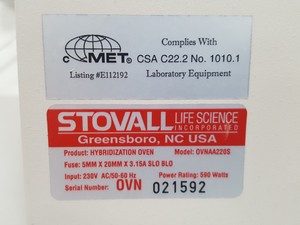 Thumbnail image of Stovall Genechip 640 Hybridization Oven Laboratory Lab