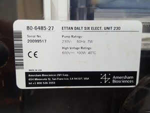 Thumbnail image of Amersham Biosciences Ettan DALTsix Electrophoresis EPS 601 Power Supply Unit Lab