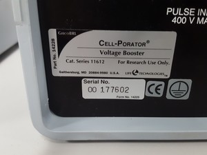 Thumbnail image of Life Technologies Cell-Porator Chamber, Booster Pulse Control & Power Supply BRL