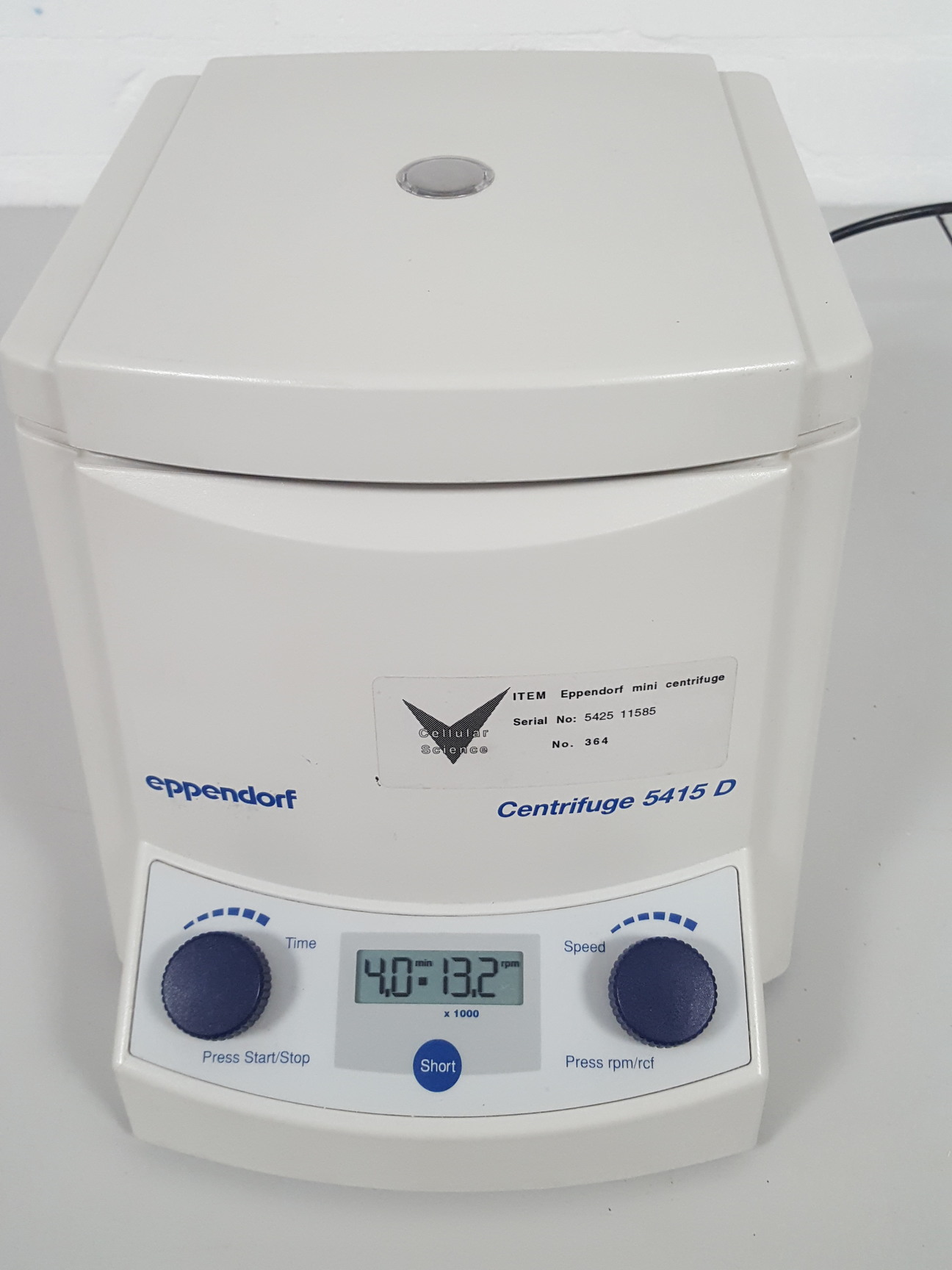 Image of Eppendorf 5415D Laboratory Centrifuge Lab 