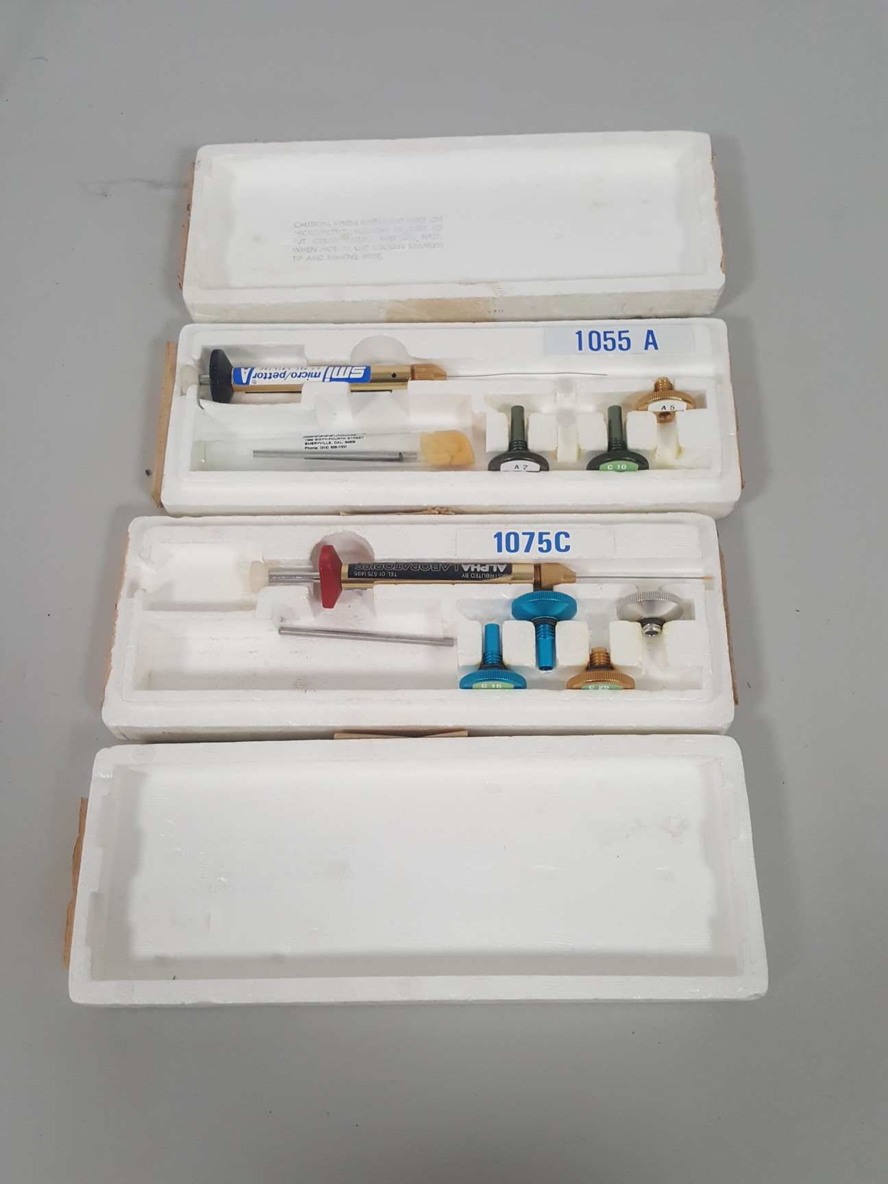 Image of SMI Micro / Pettor 1055A and 1075C HPLC GC Precision Injection Syringe