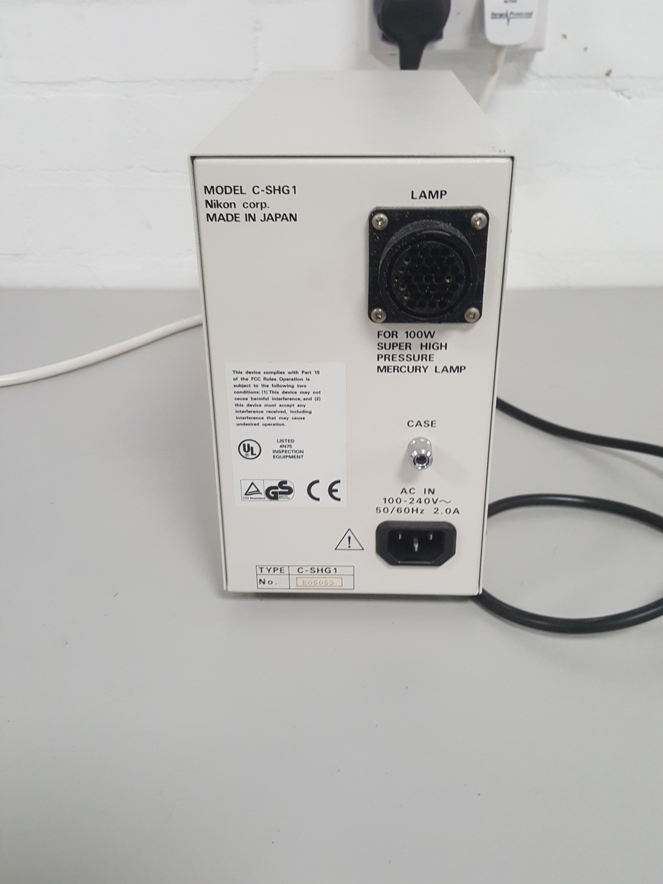 Image of Nikon C-SHG1 100W Super High Pressure Mercury Lamp Power Supply