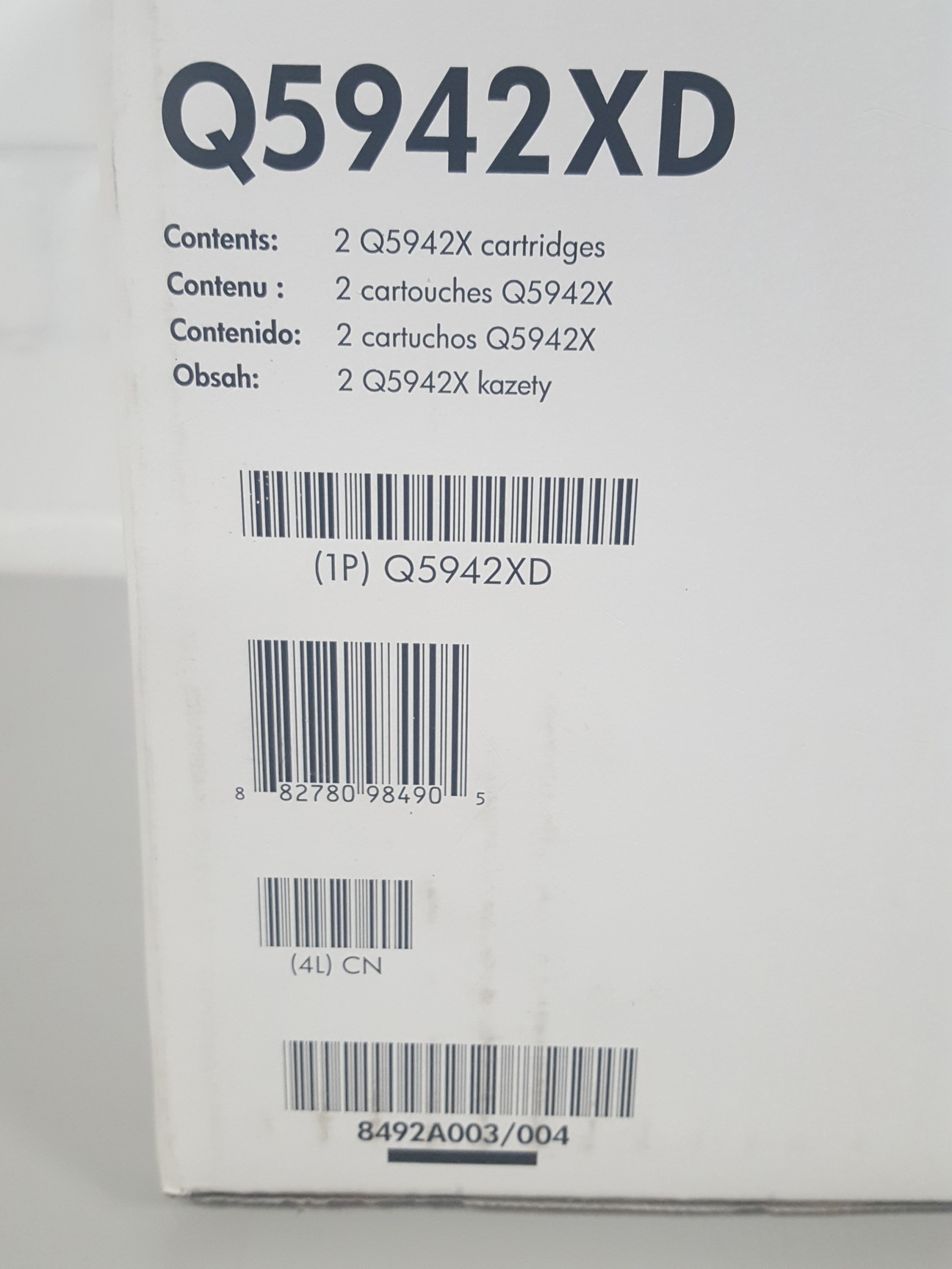 Image of HP (Q5942XD) 42X 2-Pack Black Genuine LaserJet Toner Cartridges (Lot of 3)