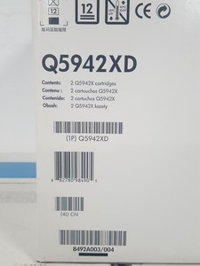 Thumbnail image of HP (Q5942XD) 42X 2-Pack Black Genuine LaserJet Toner Cartridges (Lot of 3)
