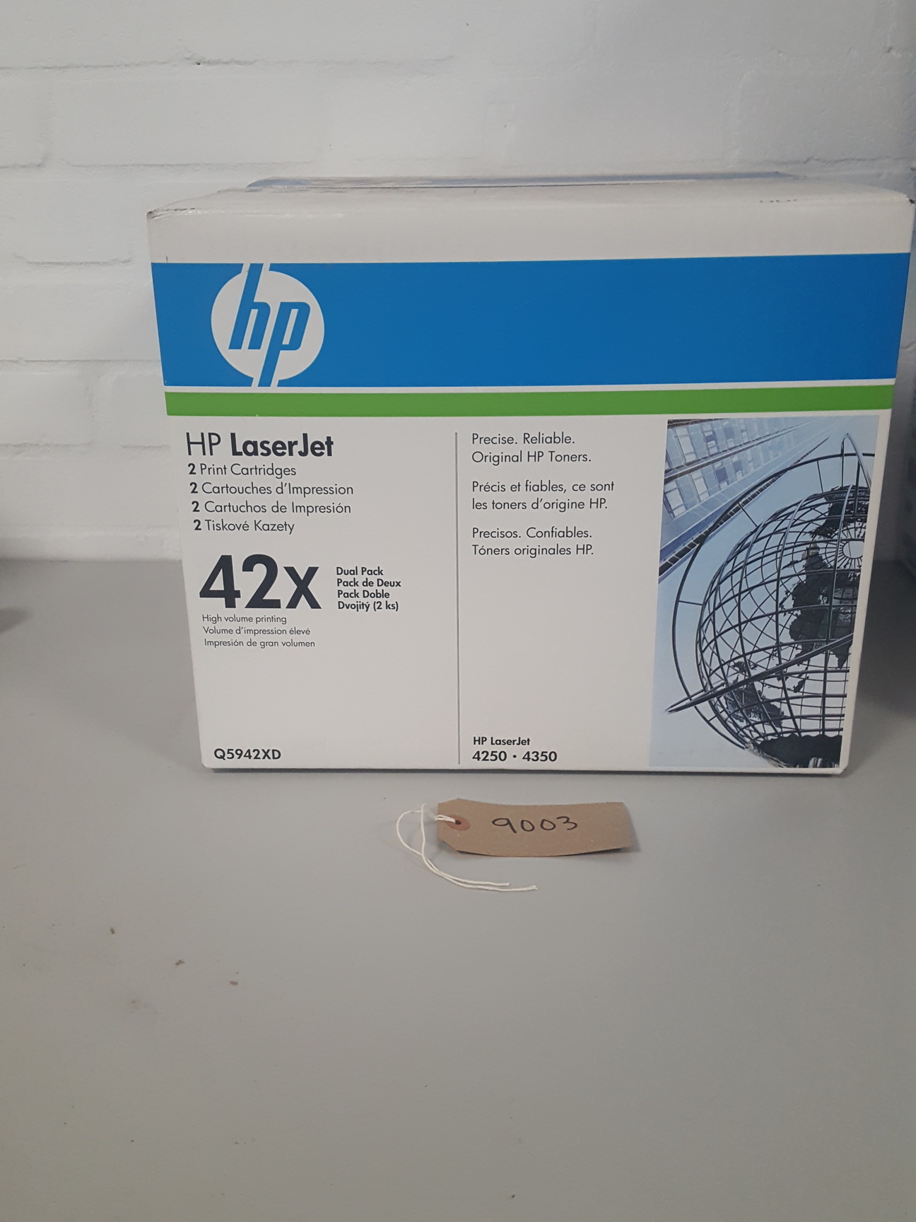 Image of HP (Q5942XD) 42X 2-Pack Black Genuine LaserJet Toner Cartridges (Lot of 3)