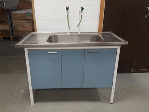 Thumbnail image of Lab Stainless Steel Sink Table Dual Tap Hot Cold