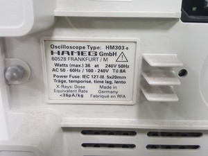 Thumbnail image of Hameg HM303-6 35MHZ Dual Channel Oscilloscope
