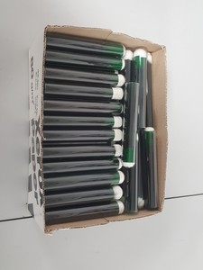 Thumbnail image of Large lot of Glass Tubes Lab Red, Green, Blue Filter & Flat Bottom Boiling,