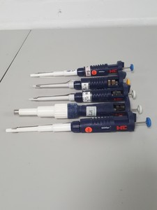 Thumbnail image of Job lot 26 Lab Pipettes - Pipetman P10, P20, P100, Gilson, HTL, Finnpipette 