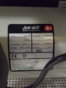 Thumbnail image of Jun-Air 400-5M 5 Litre Quiet Oil-less Air Compressor Lab