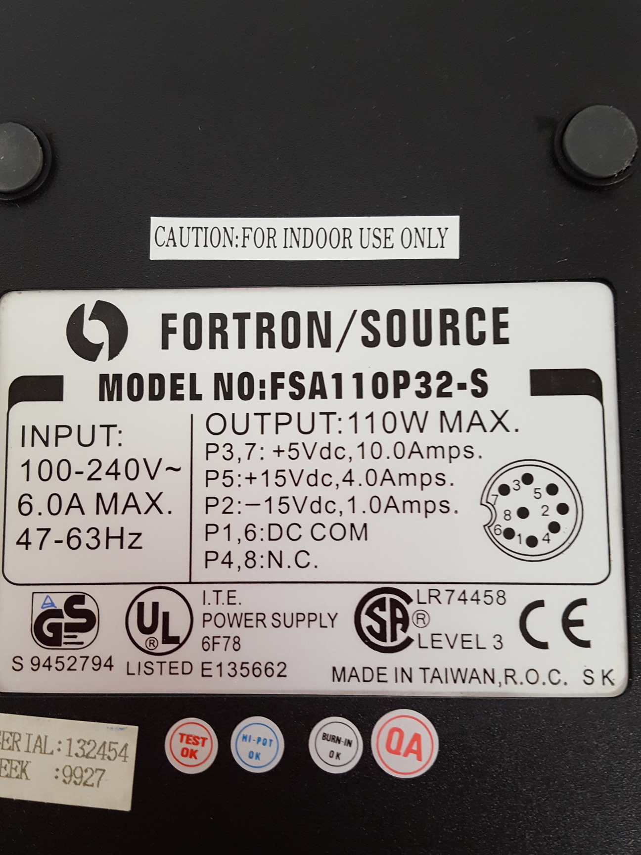 Image of GenePix 4000 MicroArray Scanner Version 2.0 Software CD + Forton FSA110P32-S PSU