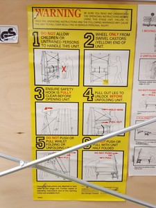 Thumbnail image of 2x Sico 2002 480/60 Mobile Folding Stage Unit Exhibition Stand