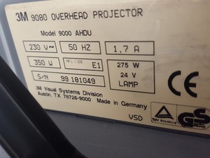 Thumbnail image of 3M 9080 Overhead Projector OHP Acetate + Trolley