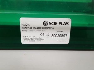 Thumbnail image of Scie-Plas HU25 Maxi-Plus Standard Horizontal Gel Electrophoresis System Lab