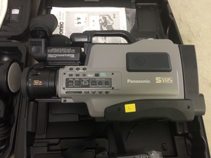Thumbnail image of Job Lot of 3x Panasonic VHS Cameras, 2x JVC Digital Camcorders, 3x Tripod stands