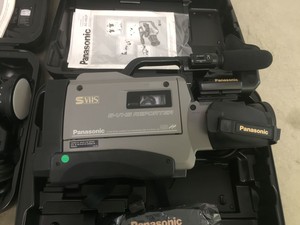 Thumbnail image of Job Lot of 3x Panasonic VHS Cameras, 2x JVC Digital Camcorders, 3x Tripod stands