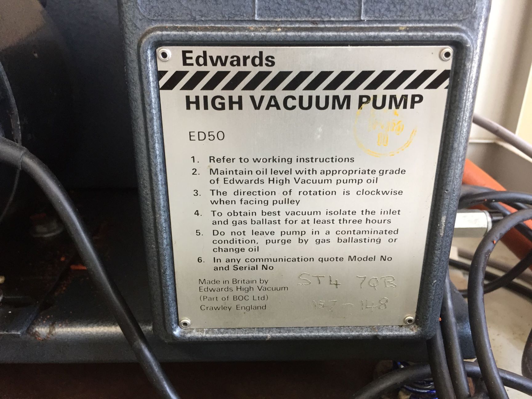 Image of Modulyo Freeze Dryer System with Edwards ED50 Vacuum Pump