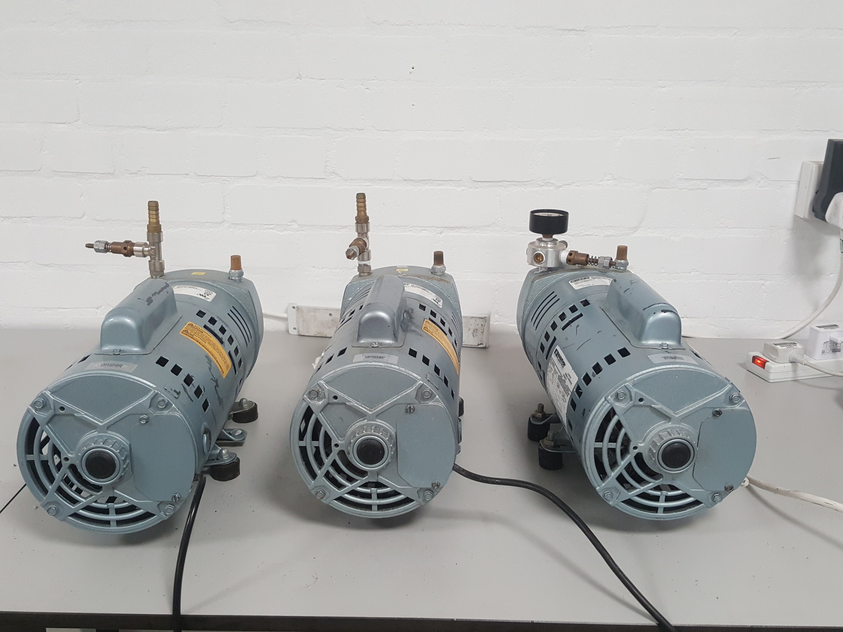 Image of Marathon 5KC49RN0666X Vacuum Pump with GAST 1023 Rotary Vane Motor (Lot of 3)