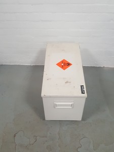 Thumbnail image of Single Door Laboratory Chemical / Flammable Materials Storage Cabinet White Lab