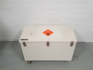 Thumbnail image of Single Door Laboratory Chemical / Flammable Materials Storage Cabinet White Lab