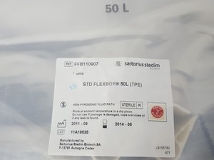 Thumbnail image of 13 x GE Healthcare Sartorius Cellbag 50L 25L 10L Bioreactor Flexboy CB0020L10-0