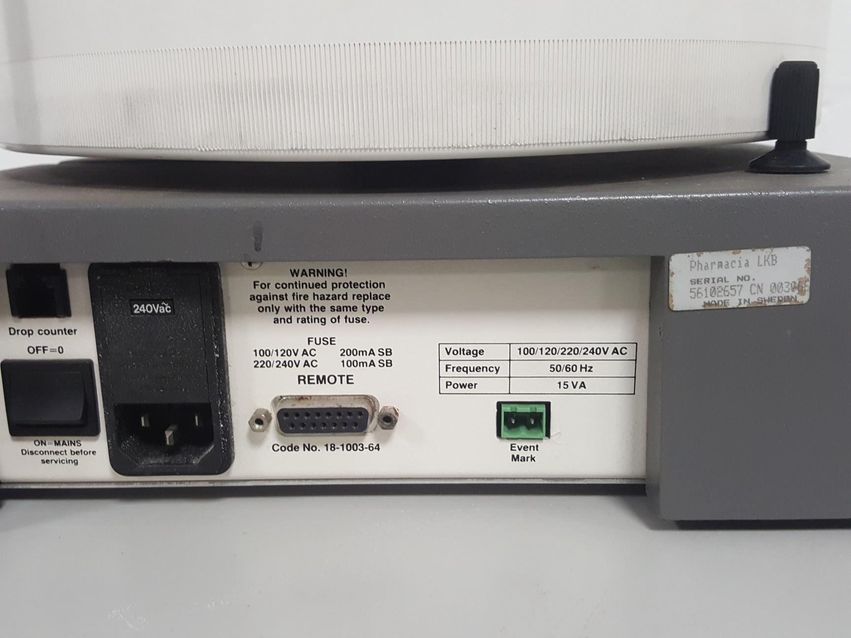 Image of Pharmacia LKB RediFrac Fraction Collector Lab
