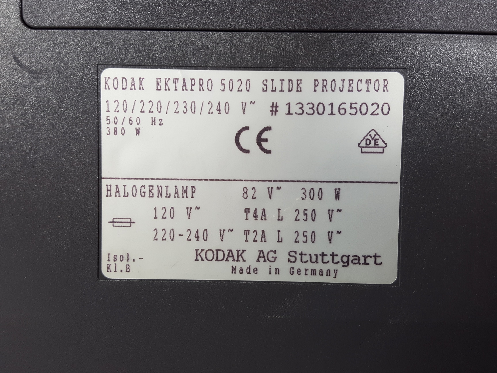 Image of Kodak Ektapro 5020 Slide Projector + 2 Carousels
