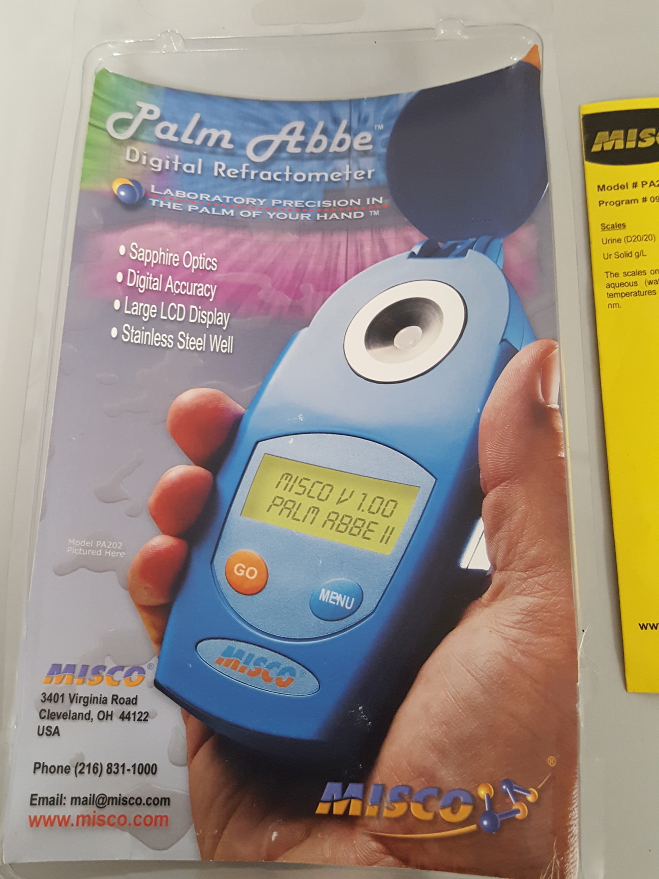 Image of Misco Palm Abbe PA202X Digital Refractometer 