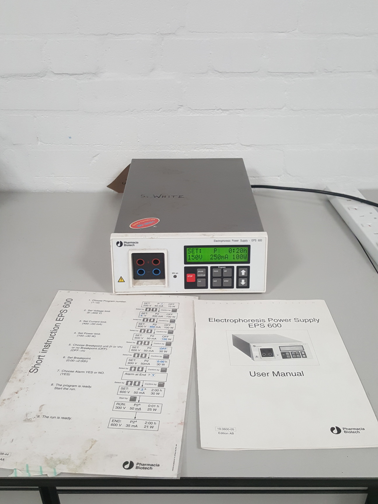 Image of Pharmacia Biotech EPS 600 Electrophoresis Power Supply LabLab