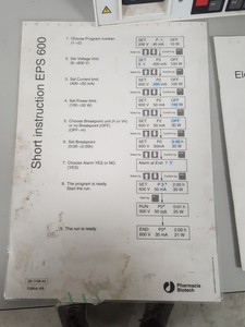 Thumbnail image of Pharmacia Biotech EPS 600 Electrophoresis Power Supply LabLab